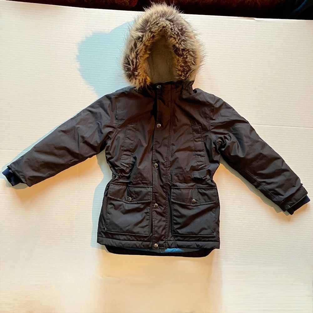Land's End Kid's Black Expedition Down Waterproof Winter Parka